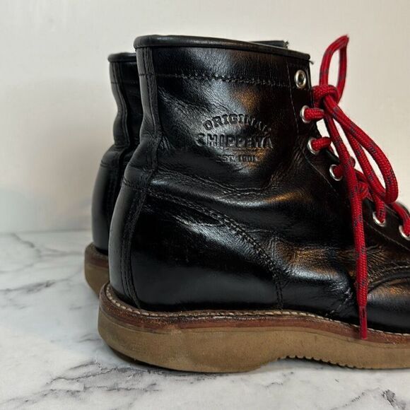 Chippewa Women's Black Keota 6" Lace Up Heritage Boots 7.5 - Picture 2 of 7
